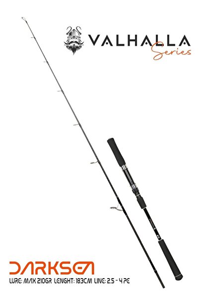 FUJI N Valhalla Darksea 183cm 210gr Speed Jig Live Bait Tekne Kamışı