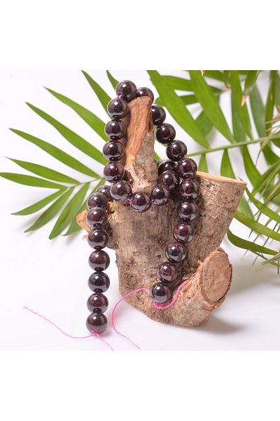 Taş Sandığı Lal Stone String 12 mm - Garnet Stone
