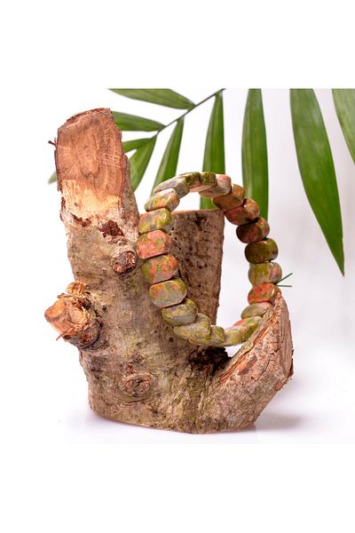 Taş Sandığı Unakit Stone Bracelet - Facet Cut