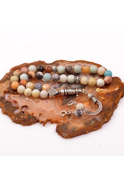 Taş Sandığı 8 Mm Amazonite Stone Rosary