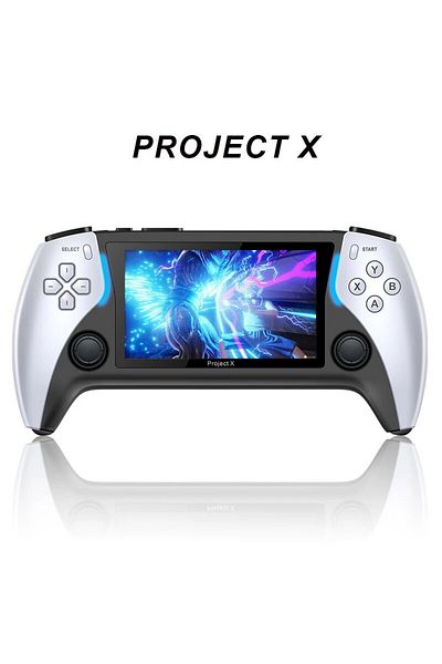 Choice WHITE New Project X 4.3 Inch High-Defintion Ips Screenhandheld Game Console Supports Ps1 Arcade Hd O