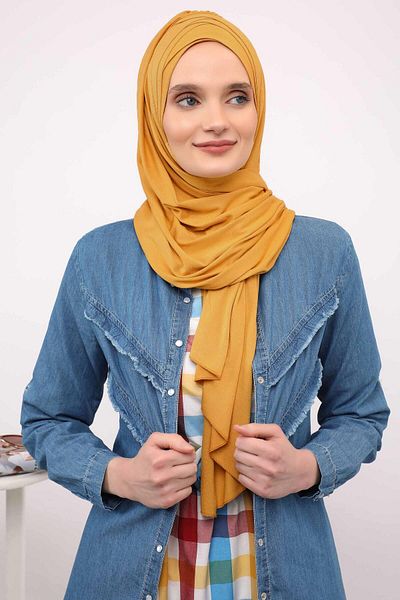 Aisha's Design شال قطني ممشط عملي - زخرفة متقاطعة متعددة، PS-41