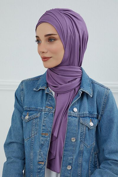 Aisha's Design شال قطني ممشط عملي - زخرفة متقاطعة متعددة، PS-41