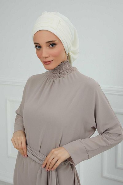 Aisha's Design عمامة شيفون مطوية - جاهزة، HT-107، HT-107