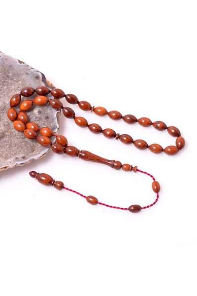 Taş Sandığı Barley Cut Snake Tree Rosary 6*9 mm