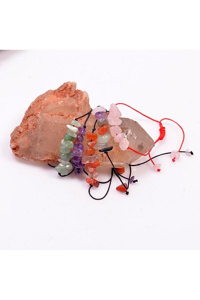 Taş Sandığı 5 Natural Stone Bracelets - Adjustable