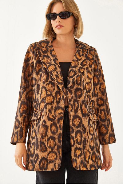 Bianco Lucci Γυναικείο Premium Stamp Leopard Jacket MBMS043 60501043