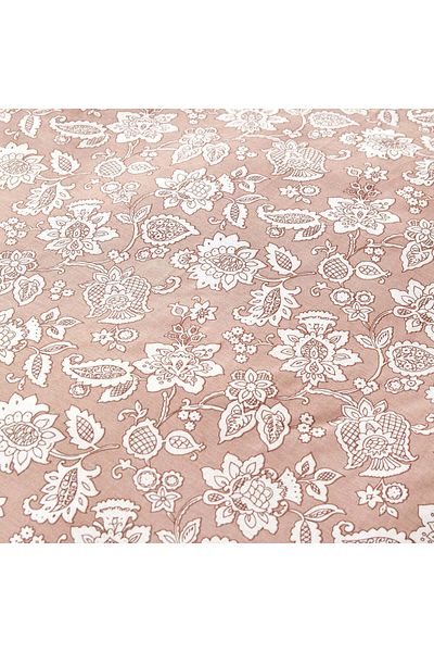 Karaca Home Celerina Pink 100% Cotton Single Fitted Duvet Cover Set