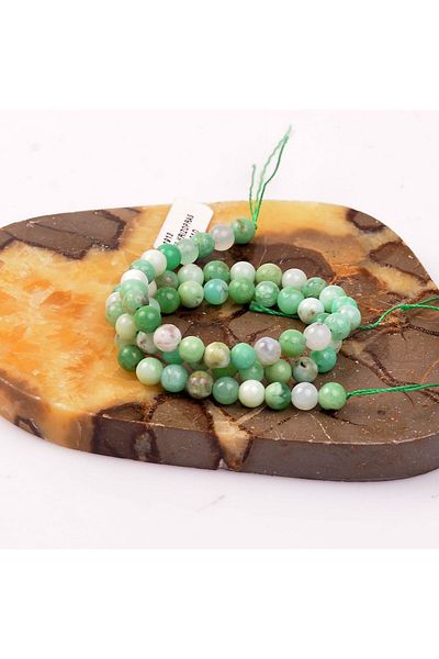 Taş Sandığı Chrysoprase Stone String (6 Mm)