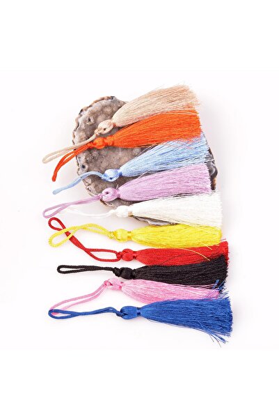 Taş Sandığı Δέκα Τεμάχια Φούντες από Σχοινί - 7 εκ.