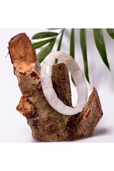 Taş Sandığı Moon Stone Bracelet - Quadrilateral Cut High Quality