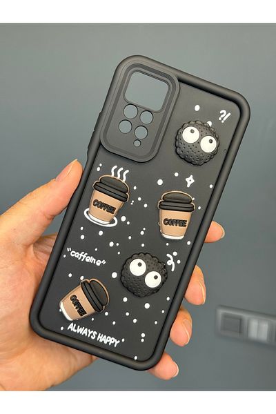 Fibaks حافظة متوافقة مع Redmi Note 12 Pro 4G مصممة بنمط حماية للكاميرا وغطاء من السيليكون الناعم باللون القهوة