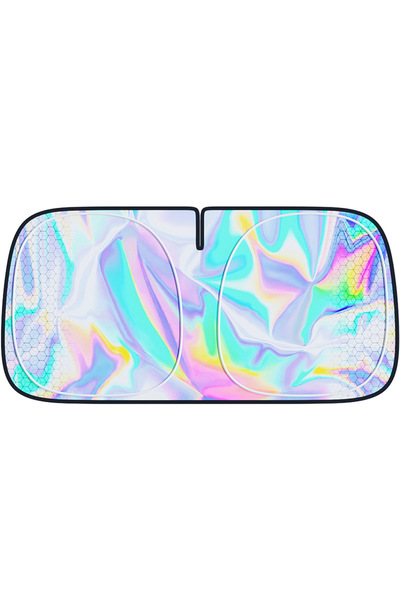 Choice1 1 قطعة غطاء واقي للزجاج الأمامي للسيارة قابل للطي وواقي للشمس من الأش...