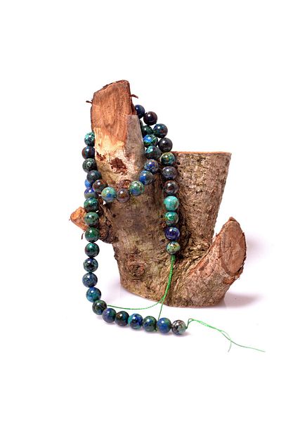 Taş Sandığı Azurite Stone String - 8 mm