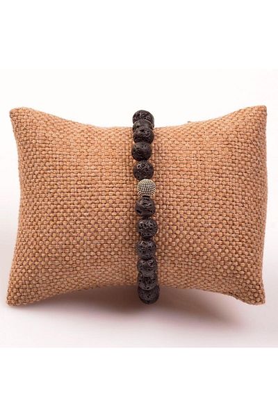 Taş Sandığı Lava Stone Bracelet (8 Mm)