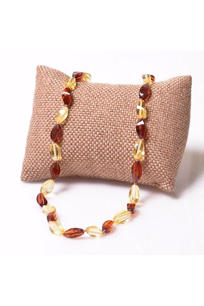Taş Sandığı Damla Amber Adult Necklace - Certified Product