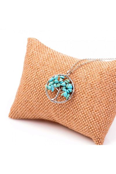 Taş Sandığı Tree of Life - Turquoise Stone Necklace