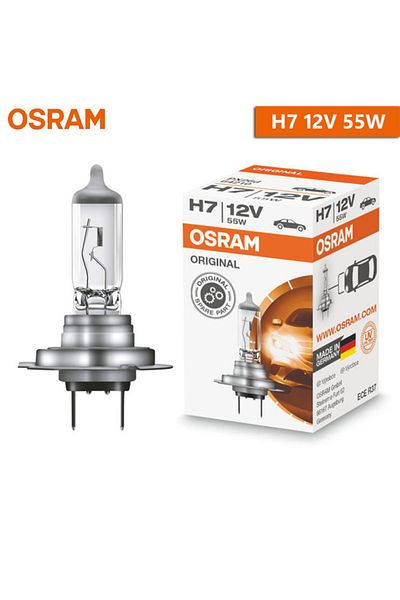 Choice H7 12 فولت 55 وات 1 قطعة لمبات هالوجين Osram H7 H1 H3 H8 H4 H11 مصابيح سيارات قياسية H27 Hir2 9012 Hb4 9006 Hb3