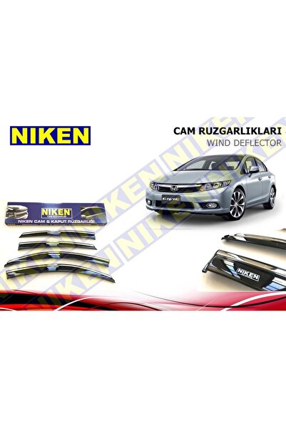 Niken Honda Civic Fb7 Kromlu Cam Rüzgarlığı 2012-2015