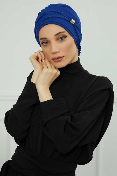 Aisha's Design عمامة شيفون جاهزة - مع الملحقات، HT-95S، HT-95S