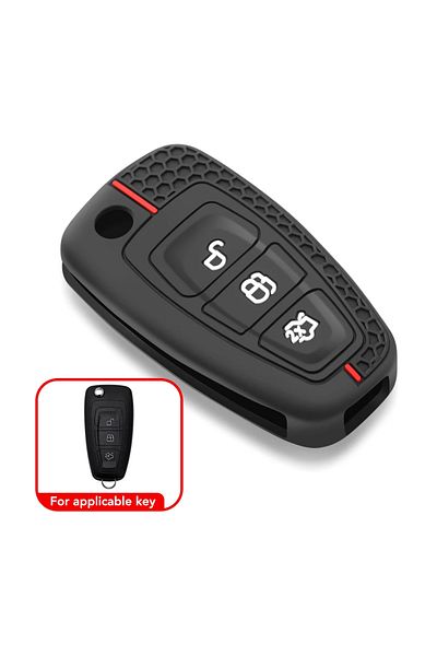 Choice Silicone Car Remote Key Case Cover for Ford Focus 3 4 ST Fiesta Fusion Kuga Ecosport Mondeo MK3 M...