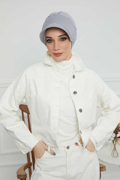 Aisha's Design قبعة قطنية ممشطة مطبوعة على شكل عظمة - b-73