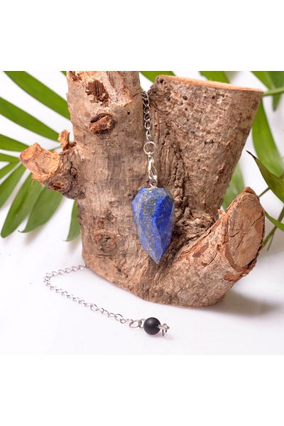 Taş Sandığı Facet Cut Lapis Lazuli Stone Pandula - Pendulum