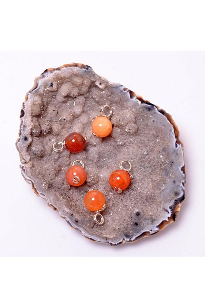 Taş Sandığı Karnelyan Stone Necklace - Karneol Stone Detailed