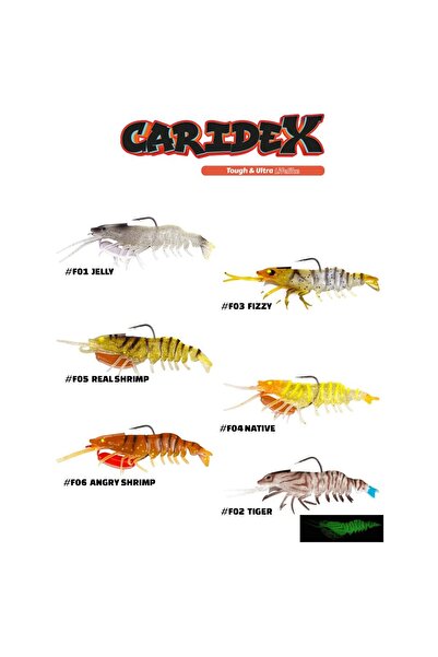 Fujin Caridex 65mm 6.3gr Silikon Karides Yem