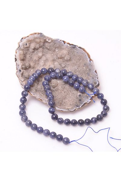 Taş Sandığı 8 mm Sapphire Stone String