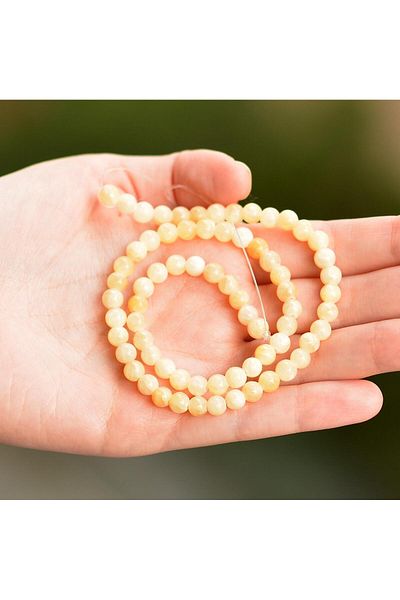 Taş Sandığı Calcite Stone String (6 Mm)