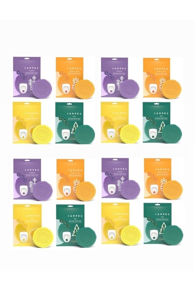 Carpex Pisuvar koku giderici süzgeç karışık kokulu 16 adet (lavanta, tropikal...