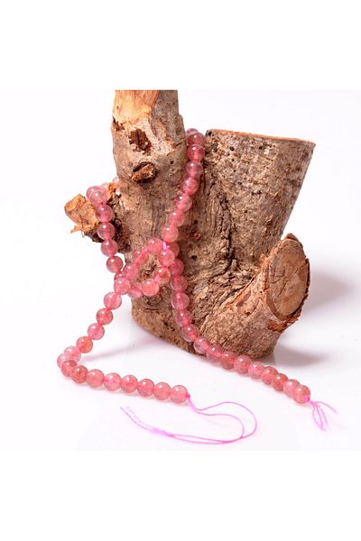 Taş Sandığı Strawberry Quartz Stone String - 6 mm