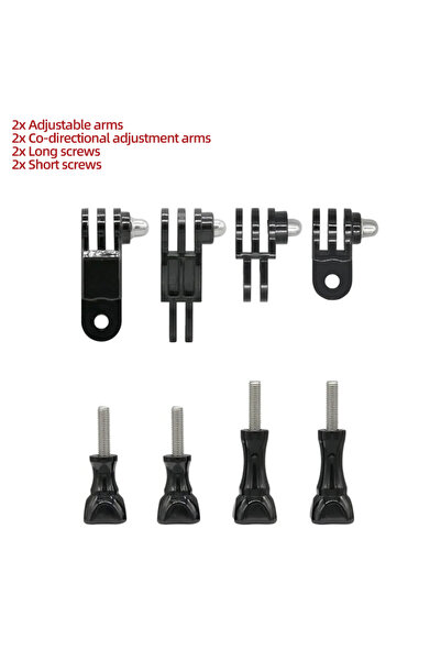 Choice برغي قاعدة تثبيت ذراع محوري ممتد باللون الأحمر لكاميرا GoPro Hero 13 1...