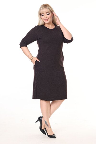 modayız Χειμερινό φόρεμα με διπλή τσέπη 15C-2603