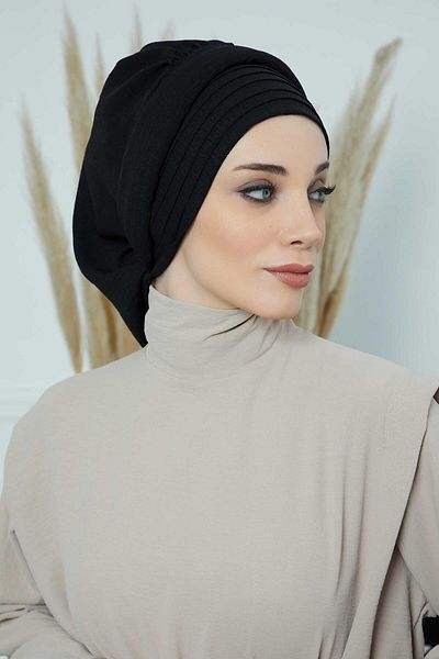 Aisha's Design عمامة مطوية جاهزة من Aerobin - HT-108A