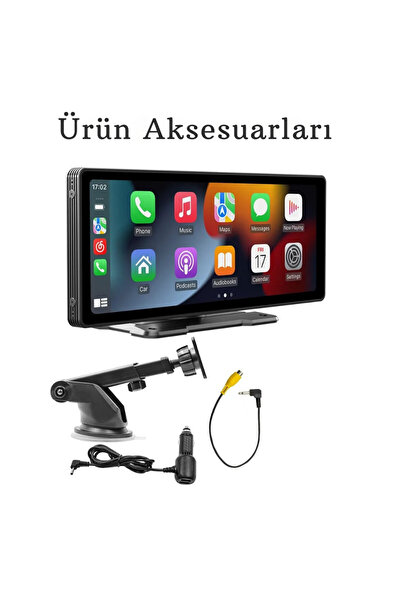ShopFast Kablosuz Carplay Tak Çalıştır Apple Android Auto Ekran Araç 10.2İnç