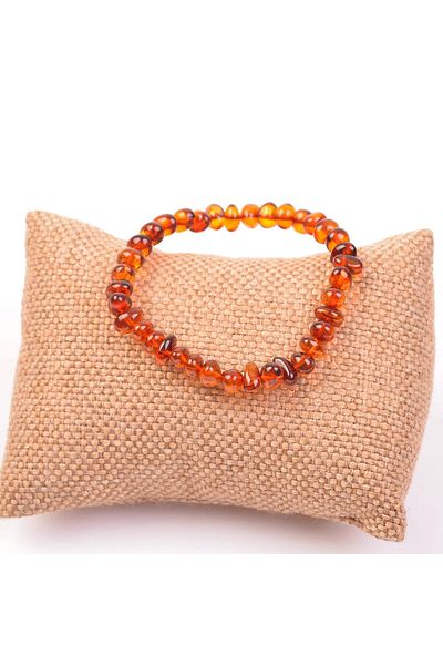 Taş Sandığı Certified Brown Drop Amber Bracelet