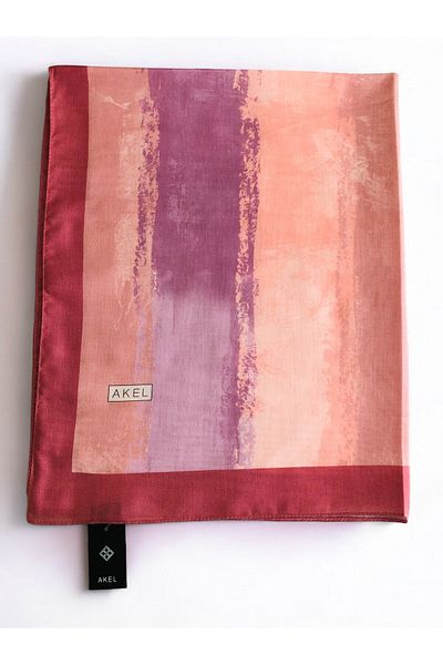 Akel Pastel Patterned Digital Soft Shawl