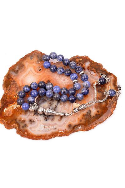 Taş Sandığı Sodalite Stone Rosary (8 Mm)