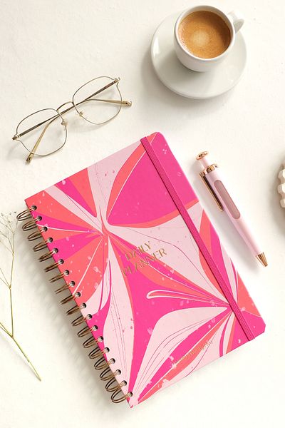 Matt Notebook Дневен спирален дневен ред за 2025 г. 16x24 см - 12 месеца