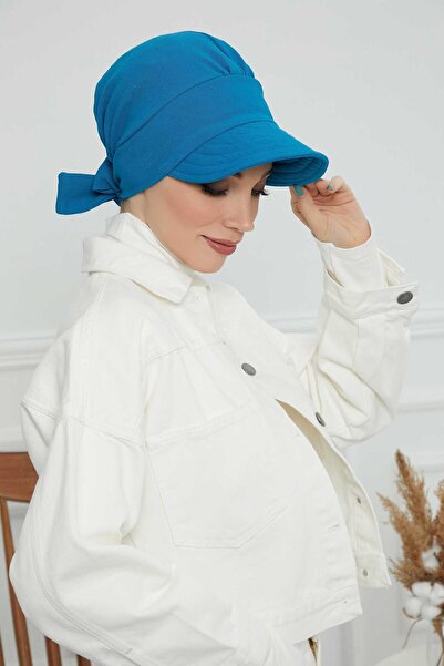 Aisha's Design Καπέλο με προσωπίδα, S-1, Πράσινο πετρέλαιο