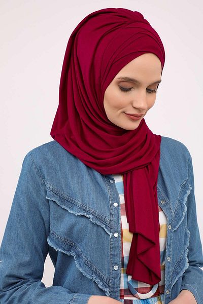 Aisha's Design شال قطني ممشط عملي - زخرفة متقاطعة متعددة، PS-41