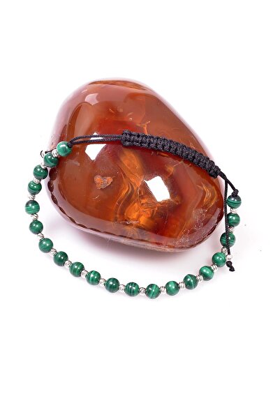 Taş Sandığı Malakit Taşı Bileklik - Malahit Taşı - Ayarlamalı