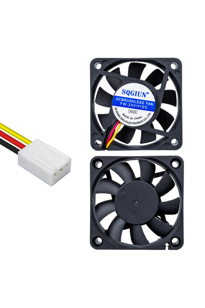 Powermaster مروحة IC-216A 60 × 60 × 15 مم 24 فولت تيار مستمر 0.08 أمبير 3 أسلاك