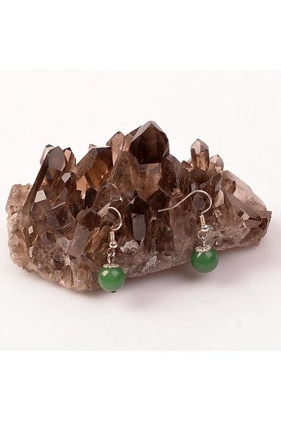 Taş Sandığı Aventurine Stone Earrings