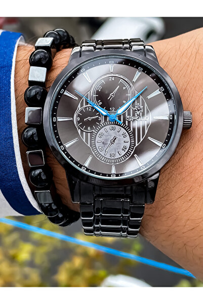 S.POLO Spolo Spor Yeni Model Siyah Erkek Kol Saati