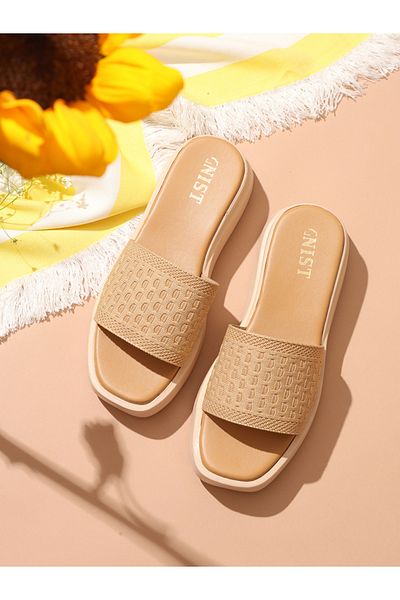 GNIST By Styli Comfort Strap Flatform Sandals