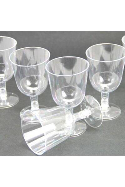 Parti Dükkanım Şeffaf Sert Plastik Kadeh/Lohusa Bardak 6 Adet