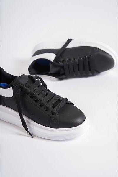 Mubiano Mbmcq1000-sb Pantofi sport și pantofi sport pentru bărbați cu talpă groasă, negru/alb